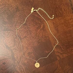 Kate Spade Gold Necklace with 'D' Charm